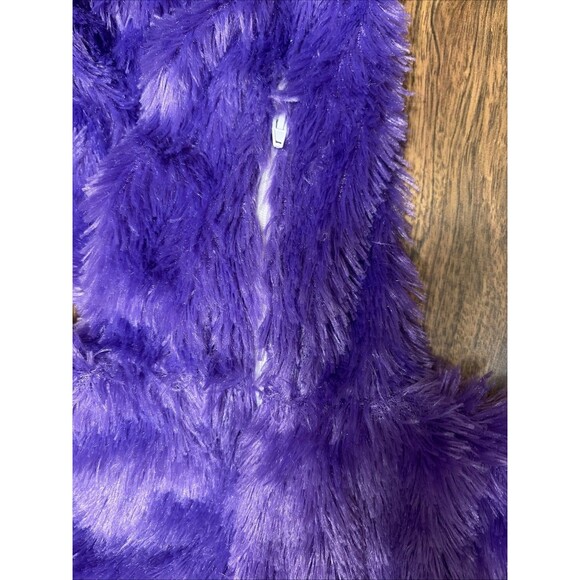 Care Bears Jumpsuit Child Small Purple Share Bear Costume Furry Flip Mitt Hooded - Picture 14 of 14
